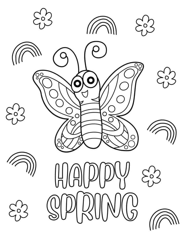 10 Fun Spring Coloring Pages for Seasonal Joy and Creativity