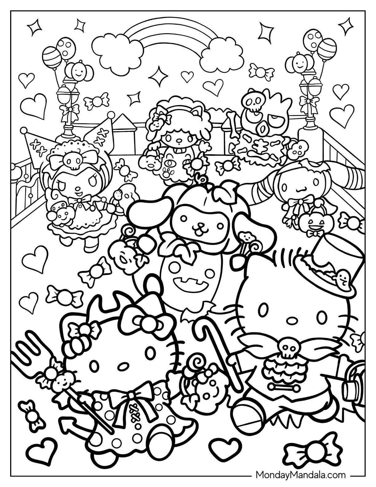 37+ Download Sanrio Coloring Sheets Free Printable