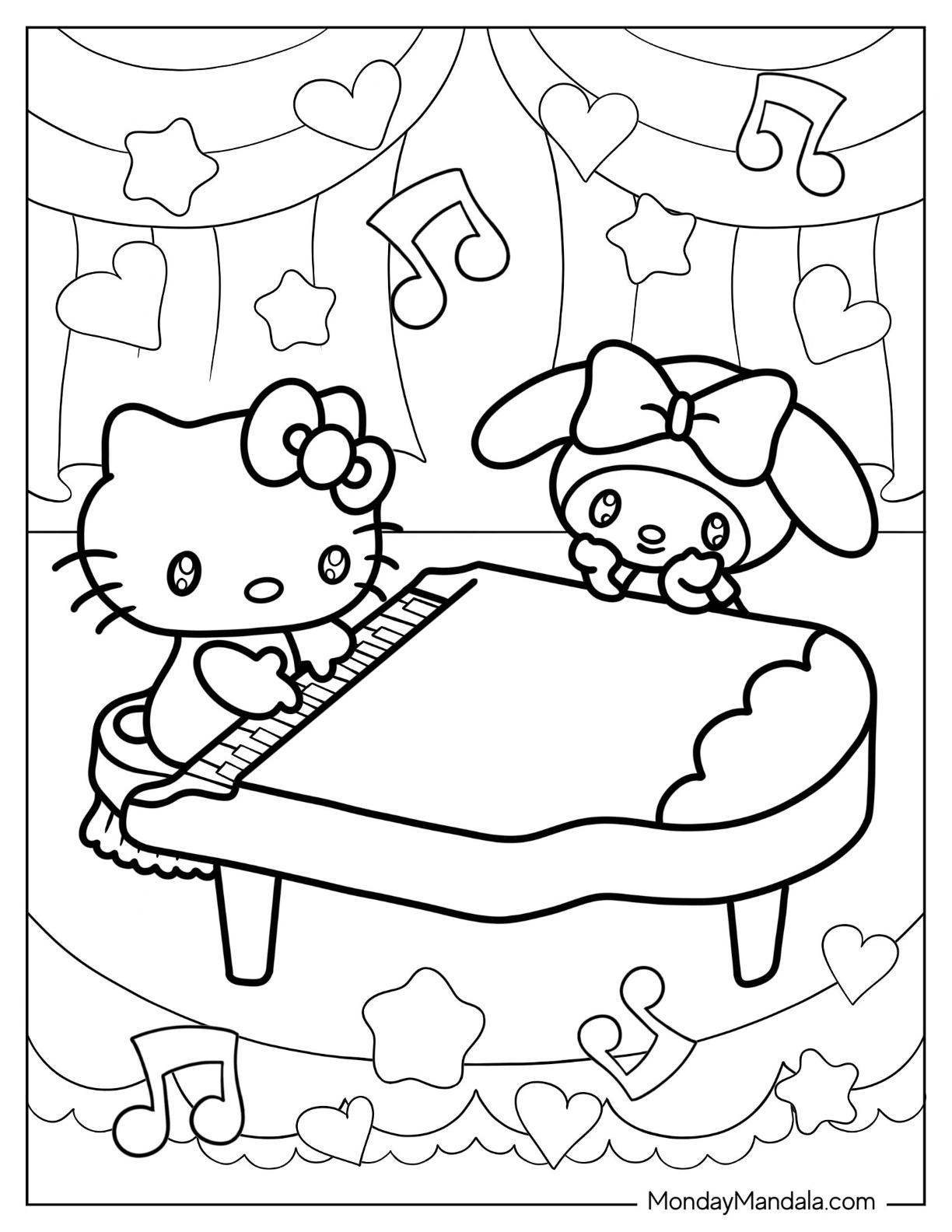 42+ Free Cartoon Coloring Pages Sanrio Free Printable