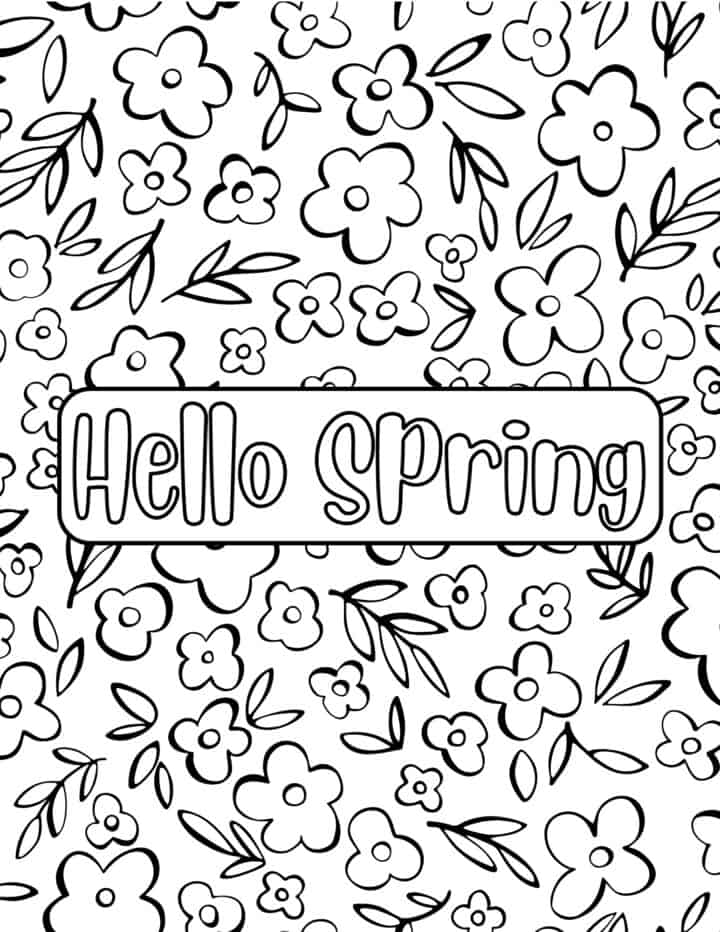 10 Fun Spring Coloring Pages for Seasonal Joy and Creativity