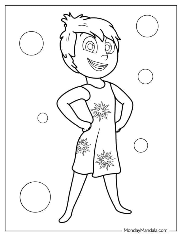 36+ Best of Joy from Inside Out Coloring Pages for Kids