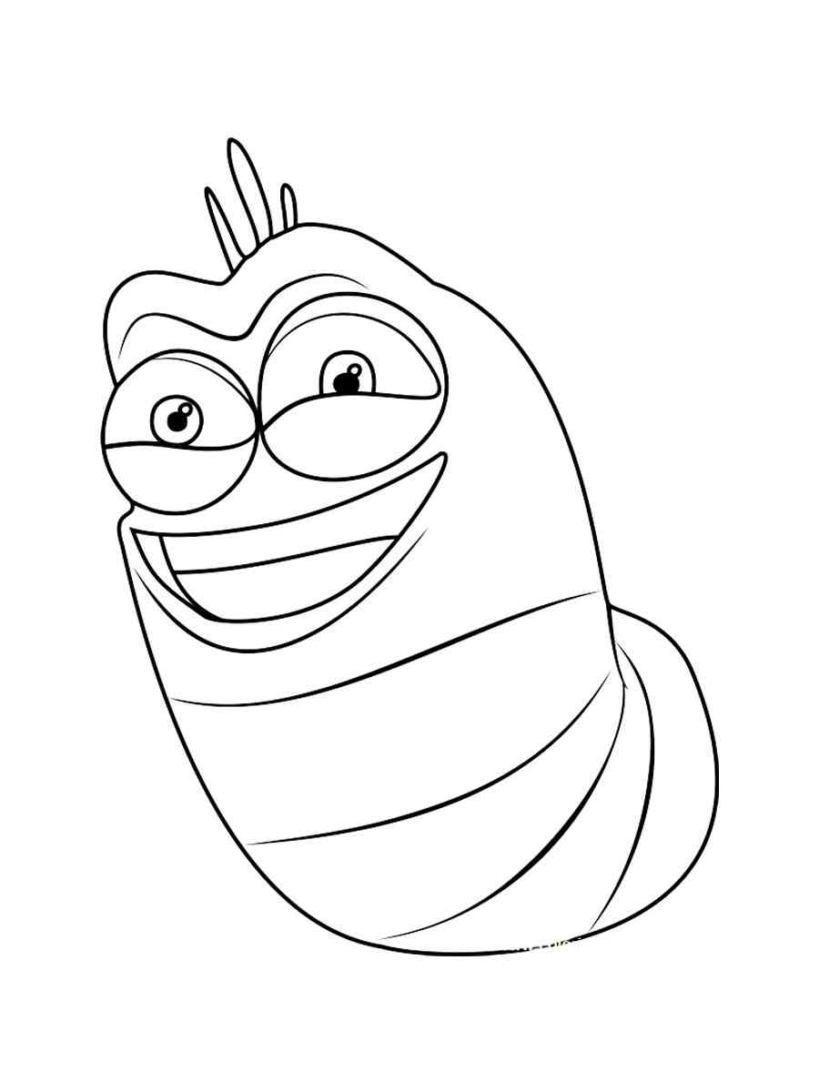 10 Hilarious Larva Cartoon Coloring Pages That Will Make You Chuckle