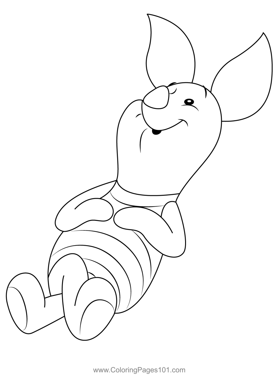 48+ Printable Piglet Coloring Pages Colored