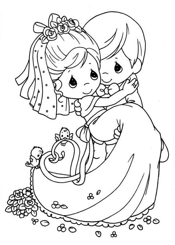 10 Charming Cartoon Wedding Coloring Pages for Creative Fun