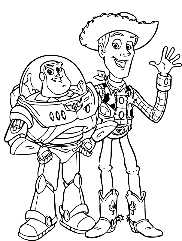 10 Fun Cartoon Coloring Pages Toy Story to Print