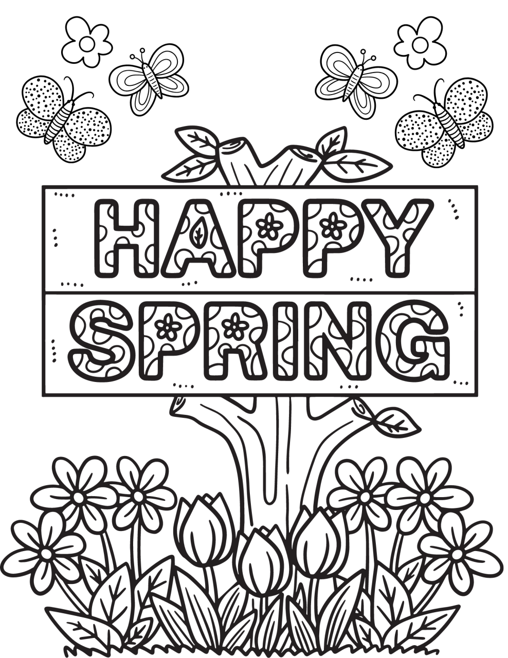 10 Fun Spring Coloring Pages for Seasonal Joy and Creativity