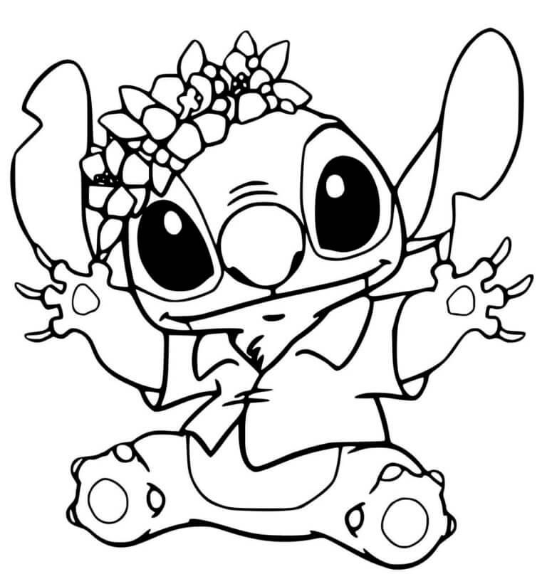 49+ Download Stitch Flower Coloring Pages Book Pages