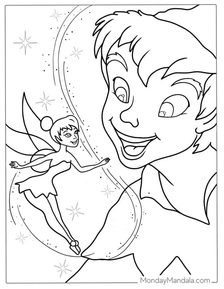 10 Magical Tinkerbell Coloring Pages for Fairy Fans