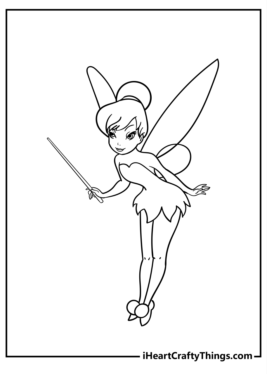 10 Magical Tinkerbell Coloring Pages for Fairy Fans