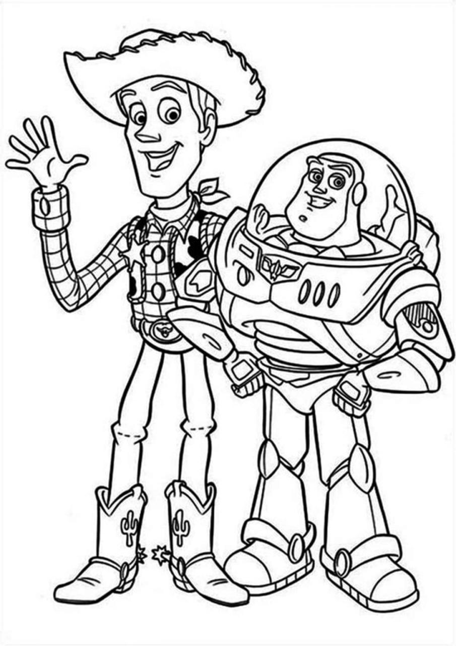 10 Fun Cartoon Coloring Pages Toy Story to Print