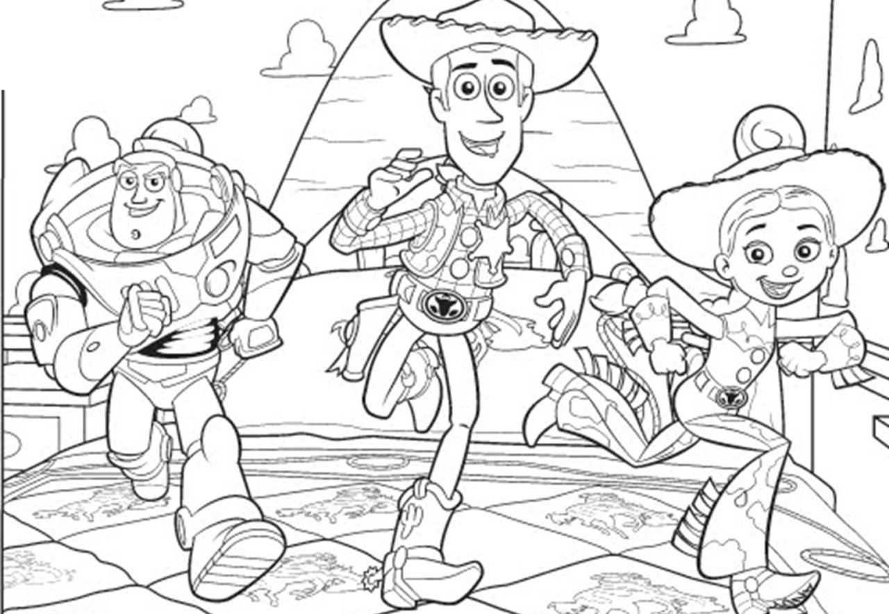 10 Fun Cartoon Coloring Pages Toy Story to Print