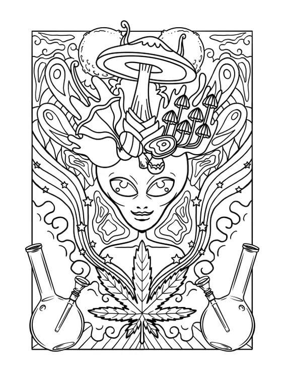 45+ Free Trippy Cartoon Coloring Pages Printable PDF Printable