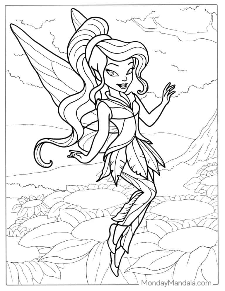 10 Magical Tinkerbell Coloring Pages for Fairy Fans