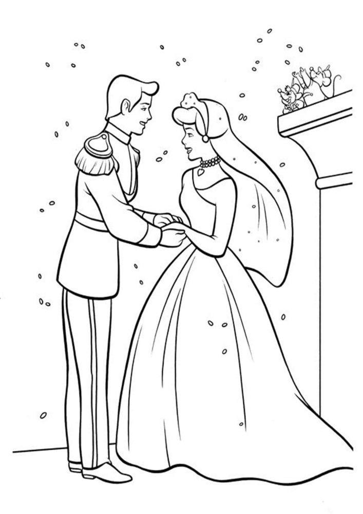 10 Charming Cartoon Wedding Coloring Pages for Creative Fun