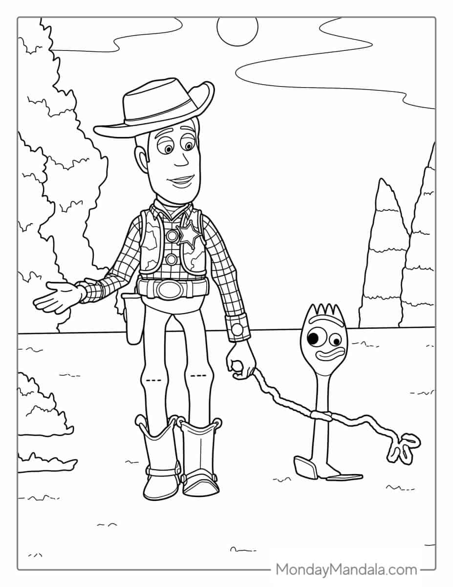 10 Fun Cartoon Coloring Pages Toy Story to Print