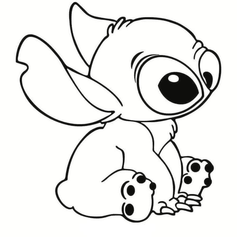 38+ Best of Stitch Face Coloring Pages Sketch