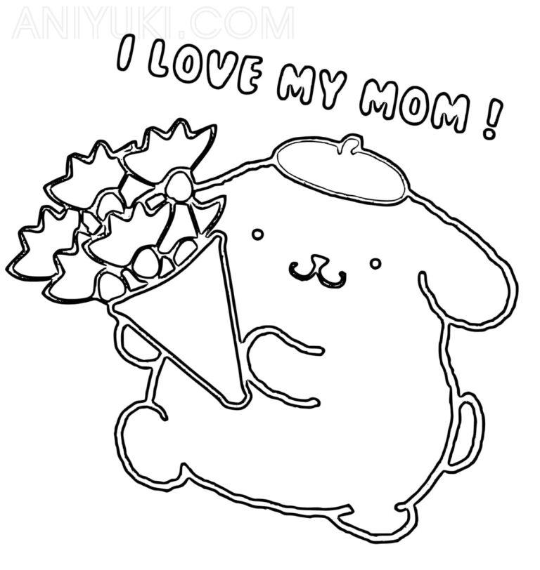 47+ Printable Oil Pastel Coloring Pages Pompompurin for Adult