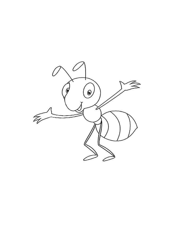 30+ Top Cute Ant Coloring Pages Sheets Printables