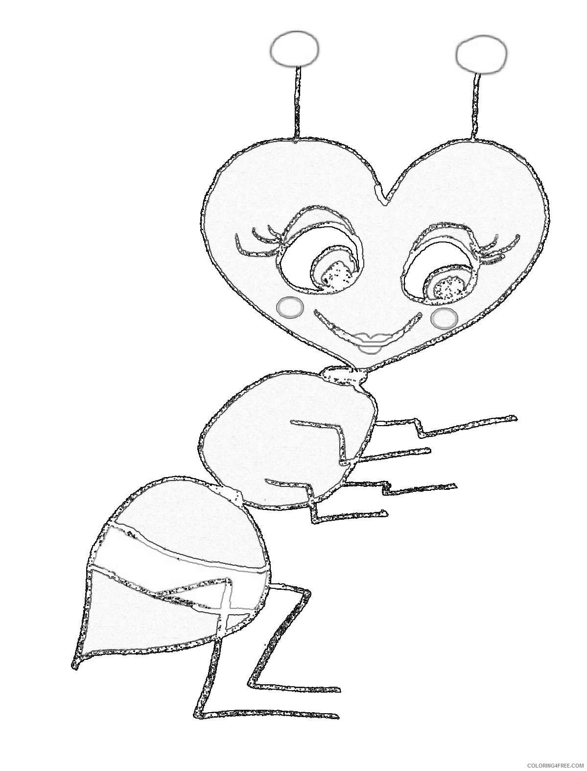 42+ Unique Cute Ant Coloring Pages for Adult