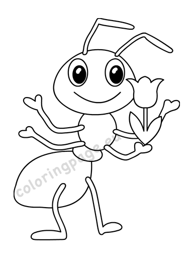 42+ Top Cute Ant Coloring Pages PDF Printable