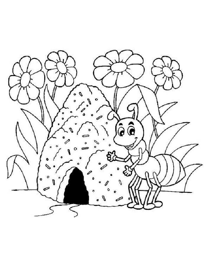 31+ Unique Cute Ant Coloring Pages Sketch