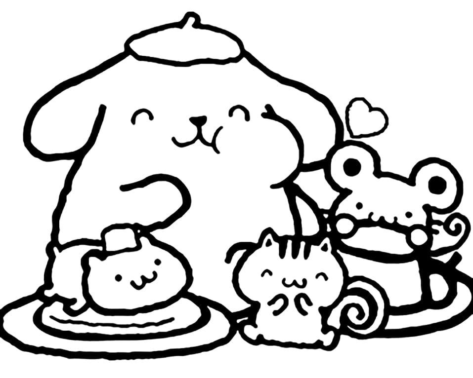 40+ Best of Oil Pastel Coloring Pages Pompompurin Colored