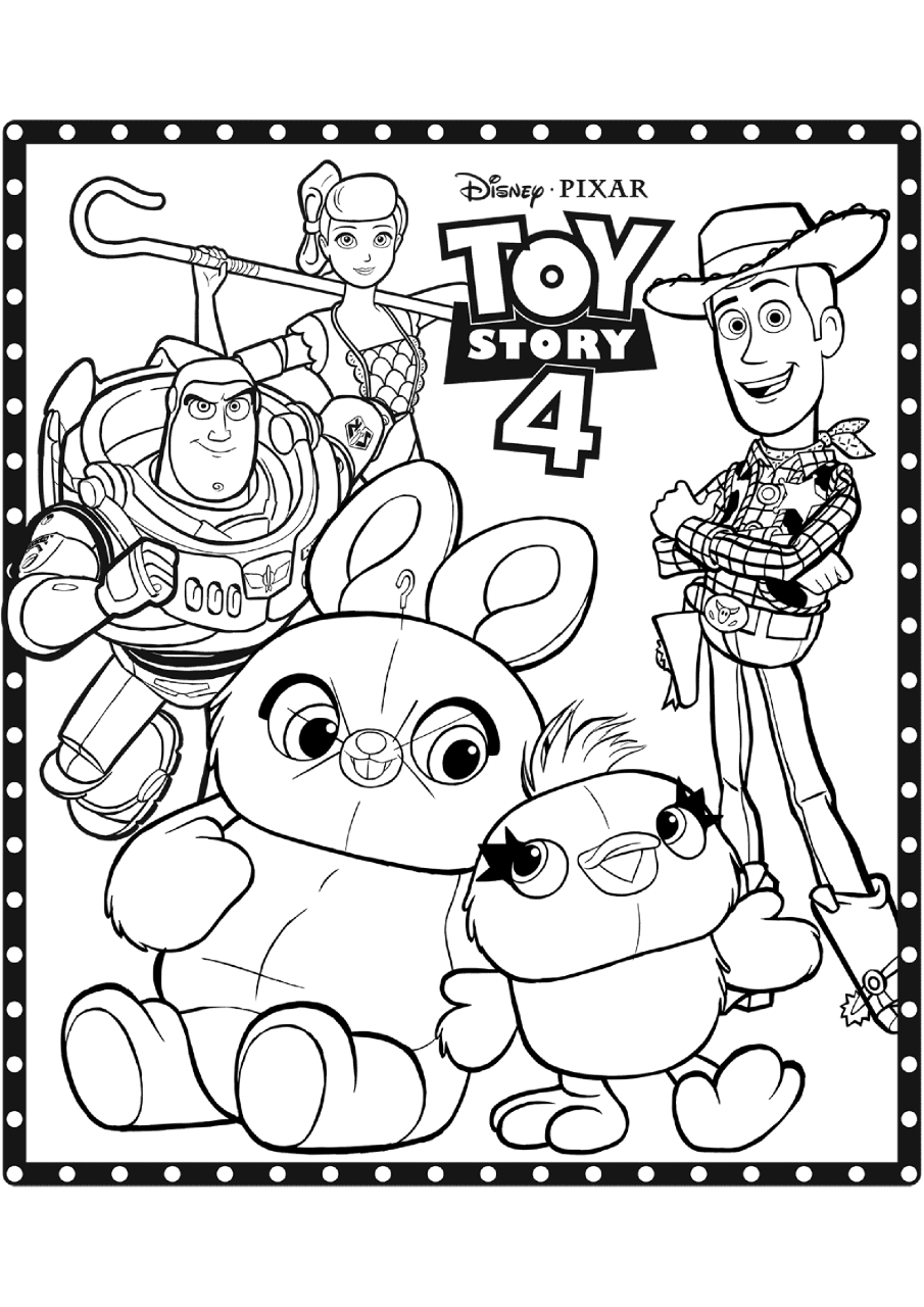 10 Fun Cartoon Coloring Pages Toy Story to Print