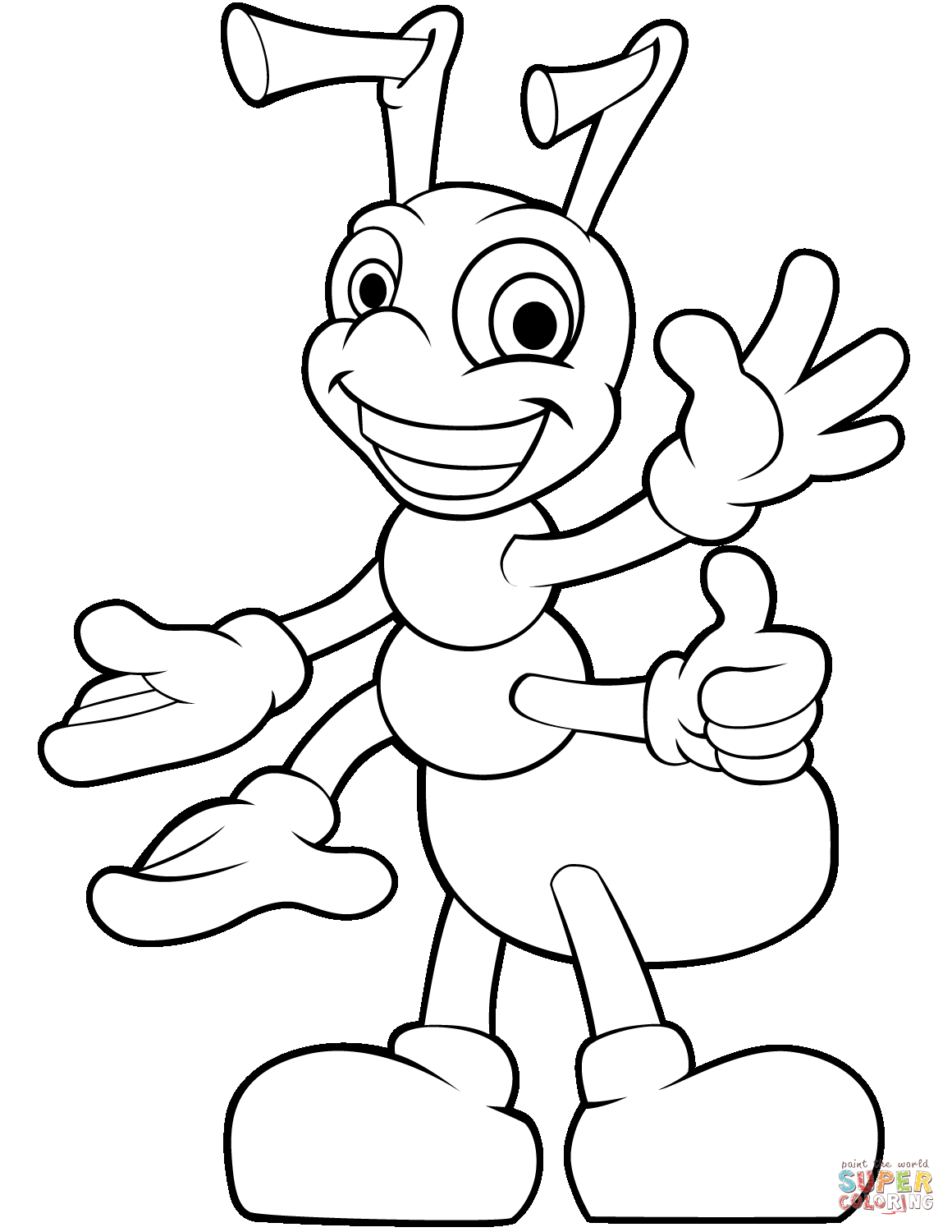 35+ Download Cute Ant Coloring Pages Free Printable