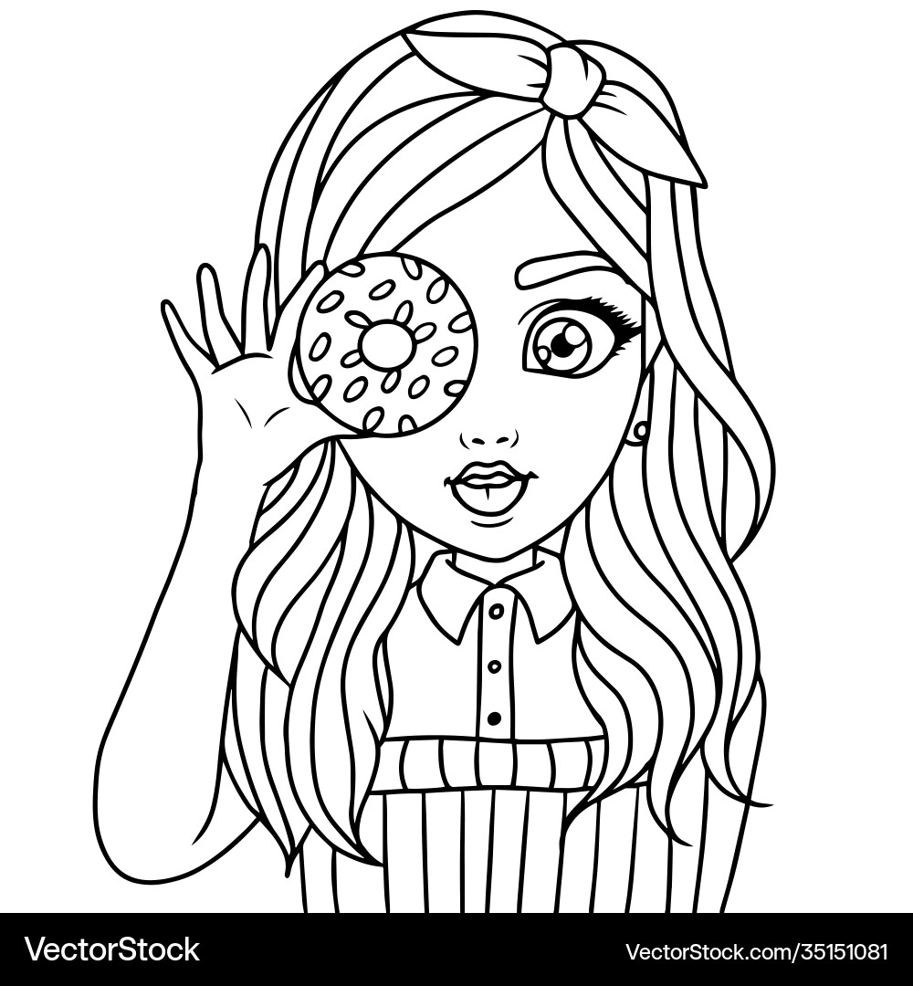 10 Adorable Cute Girl Cartoon Coloring Pages for Creative Fun