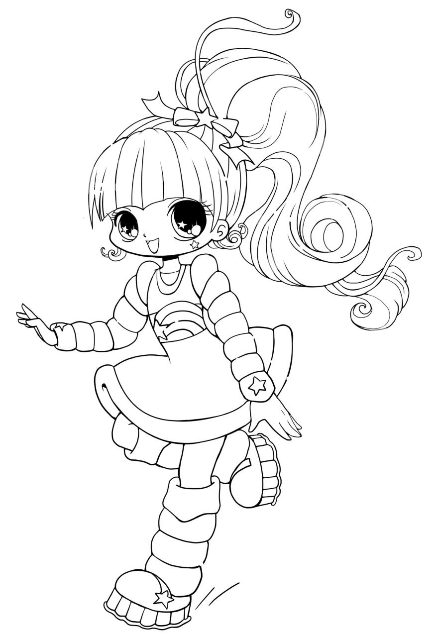 10 Adorable Cute Girl Cartoon Coloring Pages for Creative Fun