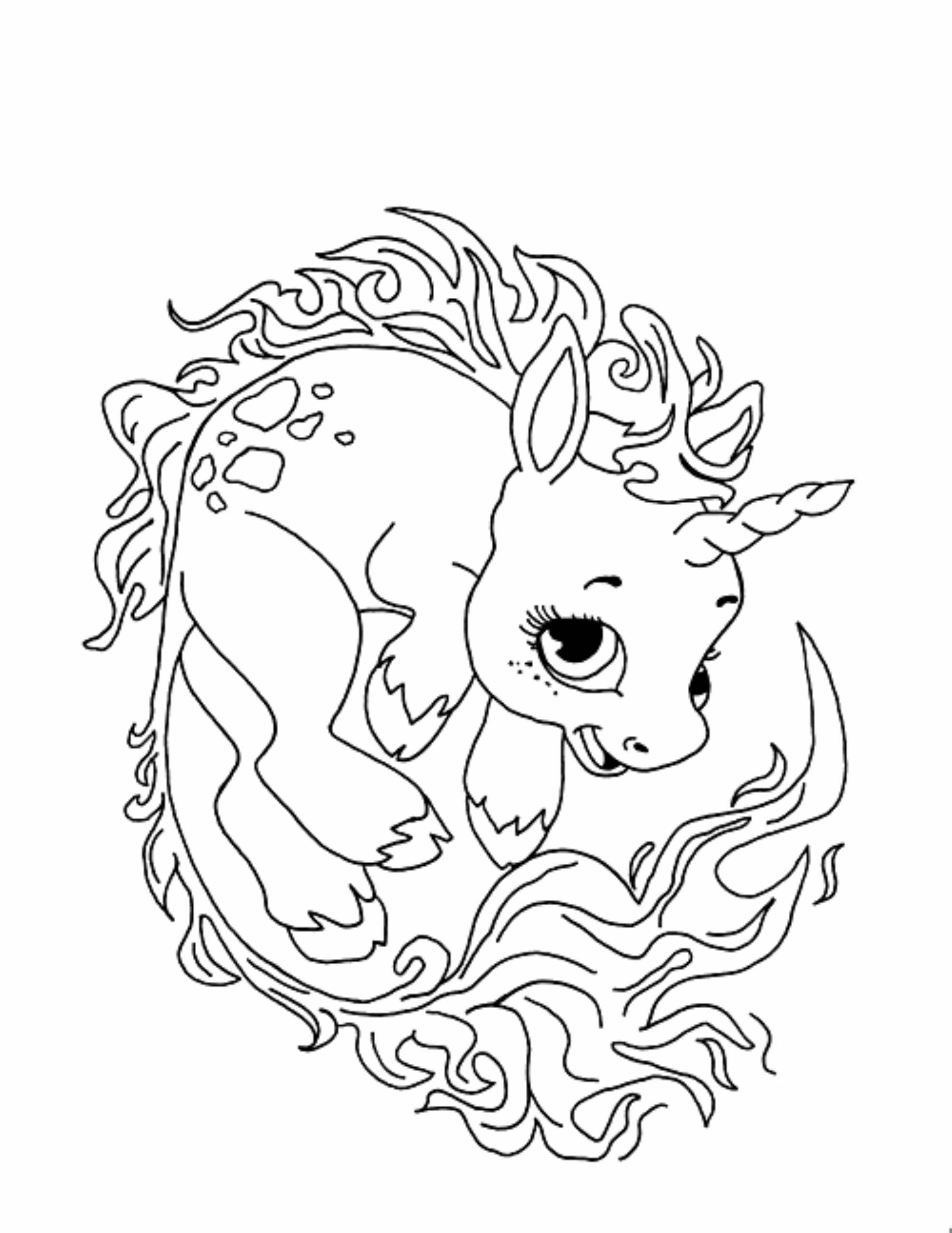 38+ Unique Unicorn Pig Coloring Pages Free Printable