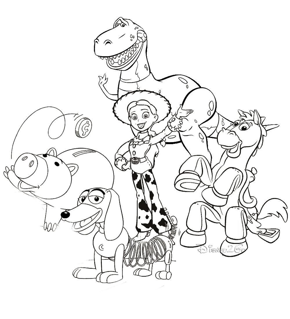 10 Fun Cartoon Coloring Pages Toy Story to Print