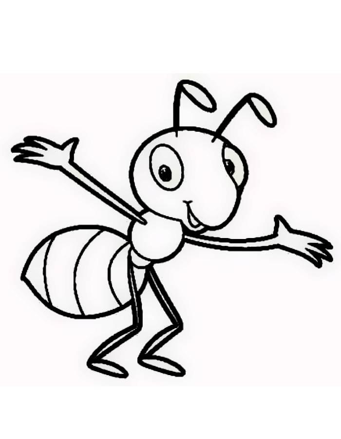 31+ Top Cute Ant Coloring Pages PDF Printable