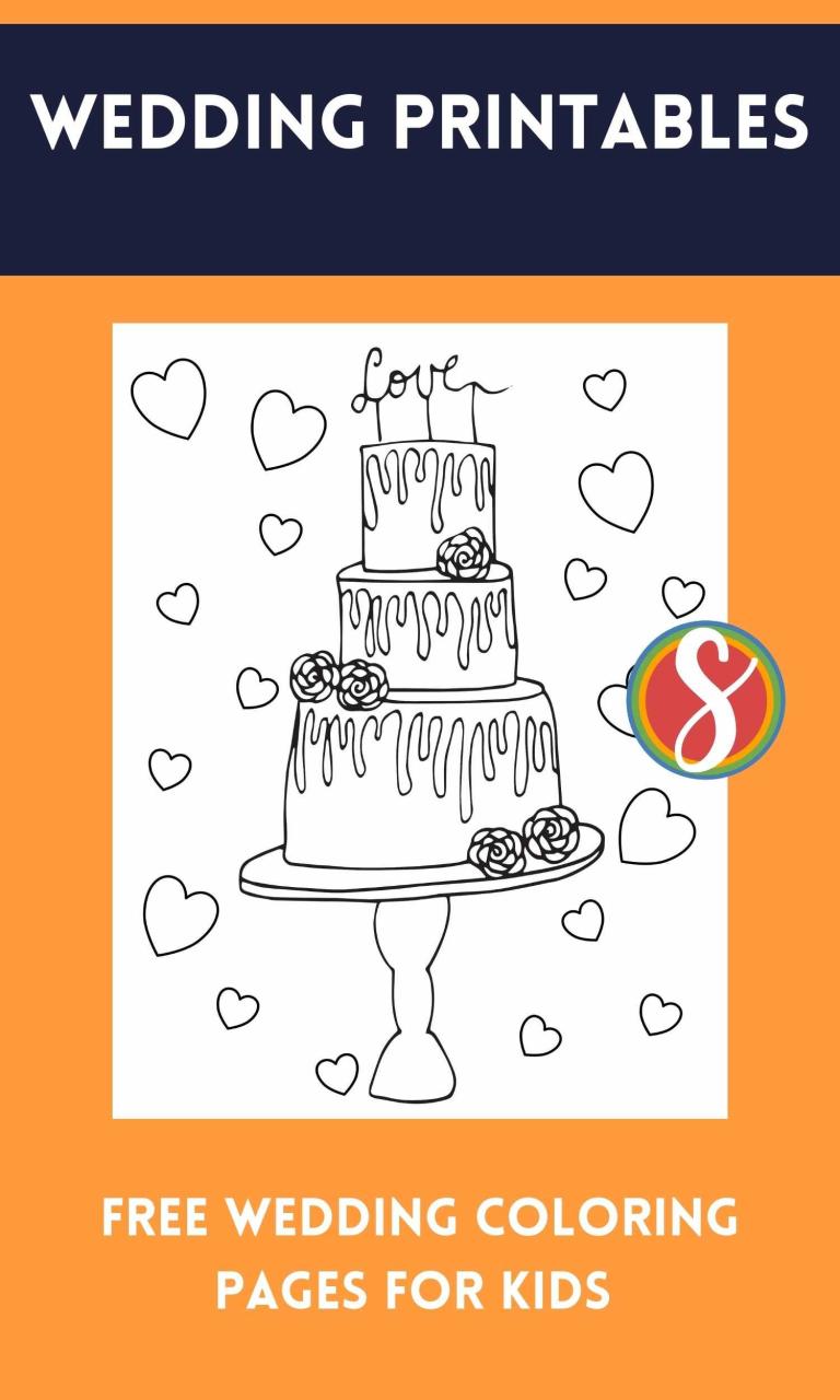 10 Charming Cartoon Wedding Coloring Pages for Creative Fun