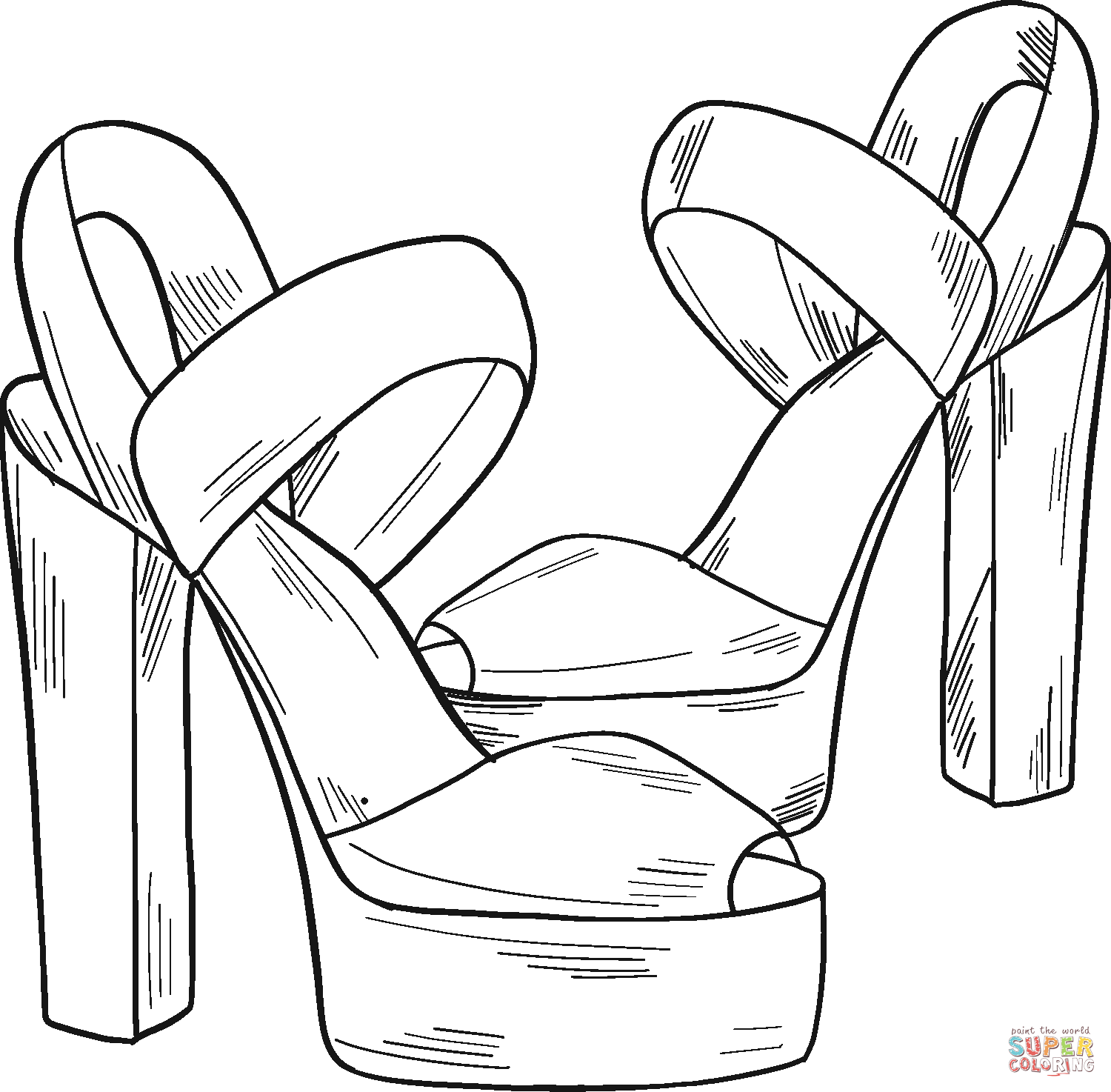 46+ Download High Heel Shoe Coloring Pages Books