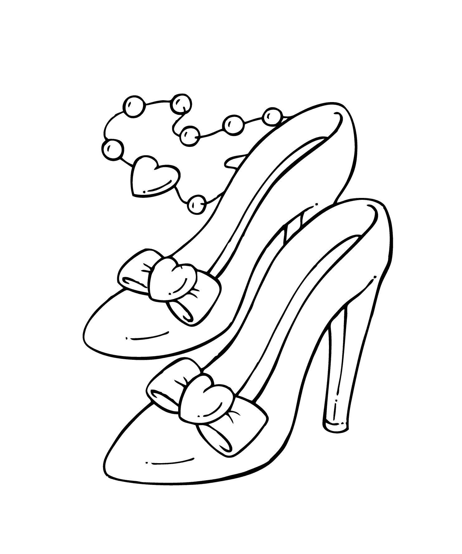 33+ Best of High Heel Shoe Coloring Pages PDF Printable