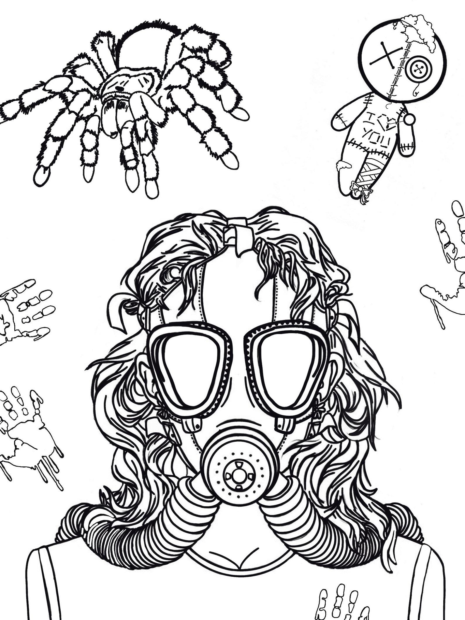 34+ Best of Trippy Cartoon Coloring Pages Printable Line Art