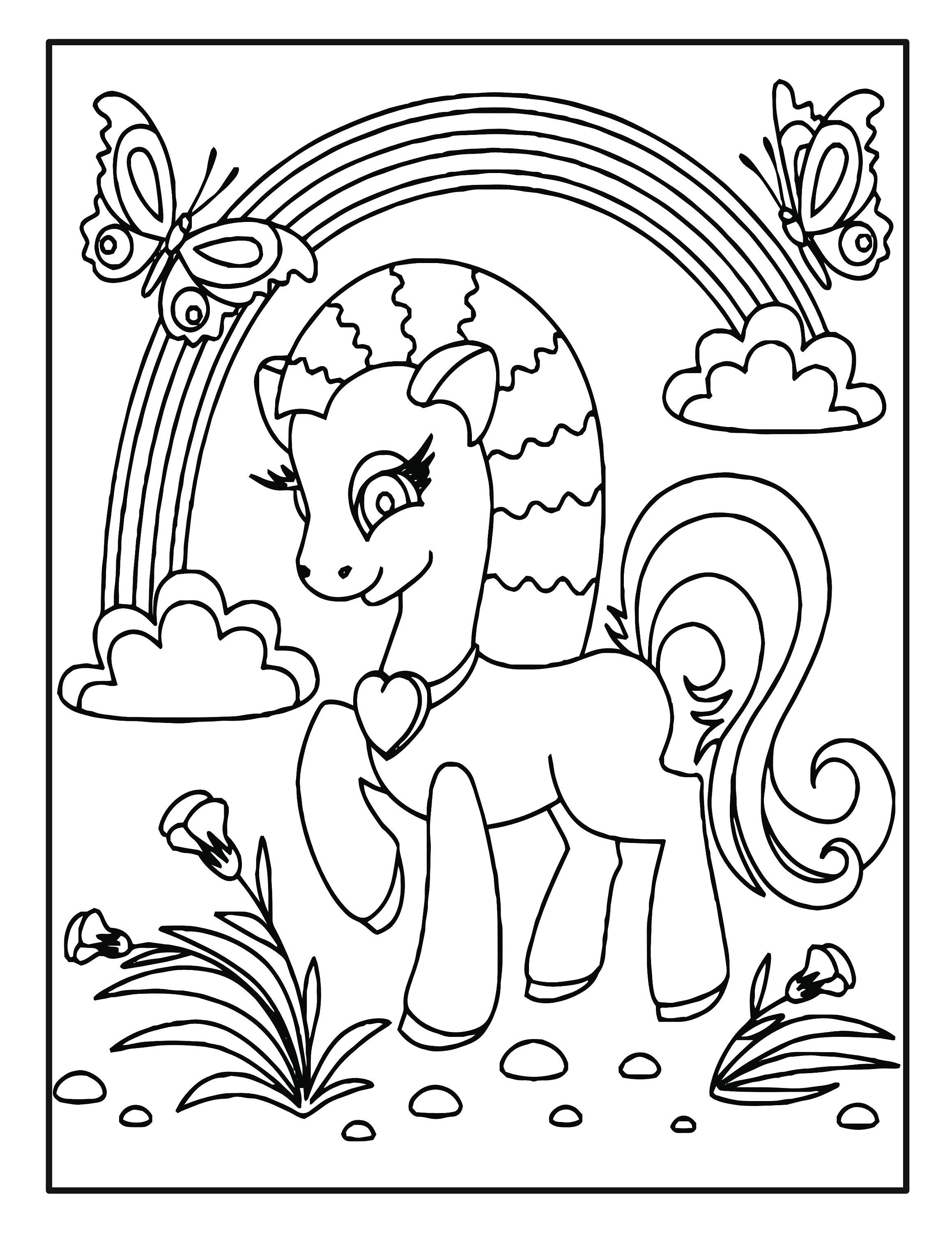 30+ Printable Unicorn Pig Coloring Pages for Adult