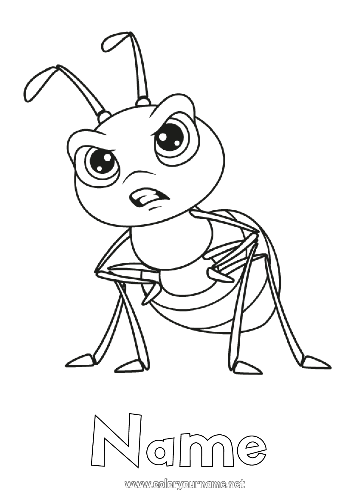 47+ Top Cute Ant Coloring Pages for Kids