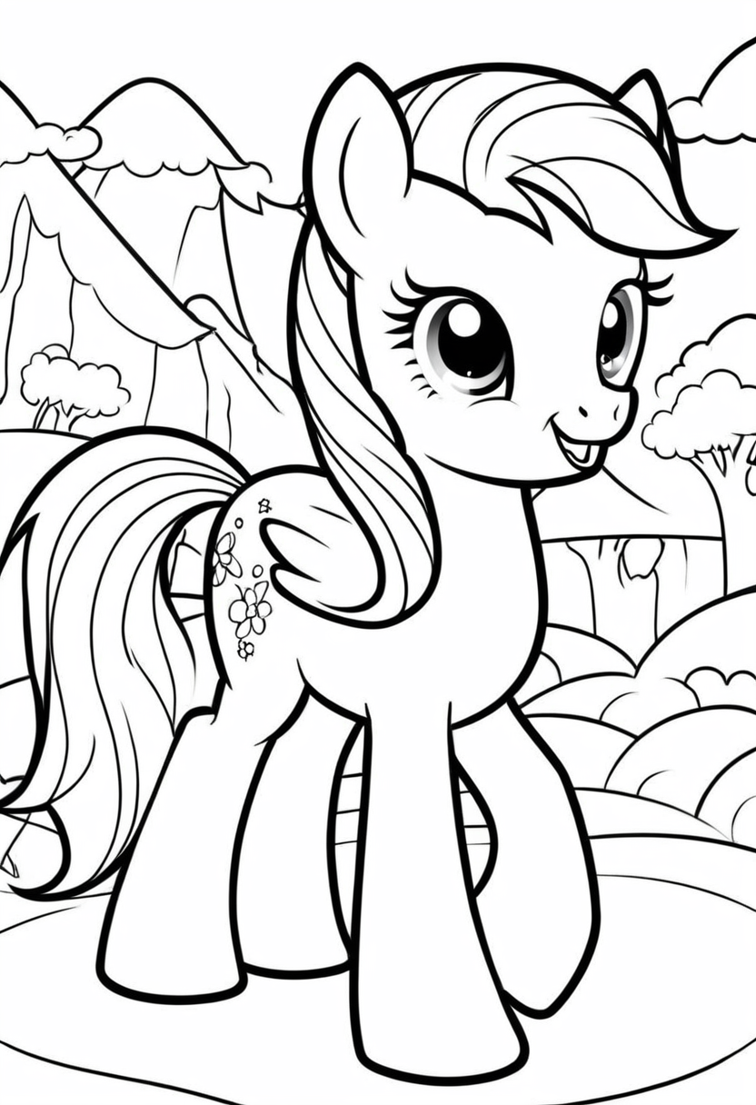 41+ Unique Cartoon Coloring Pages My Little Pony PDF Printable