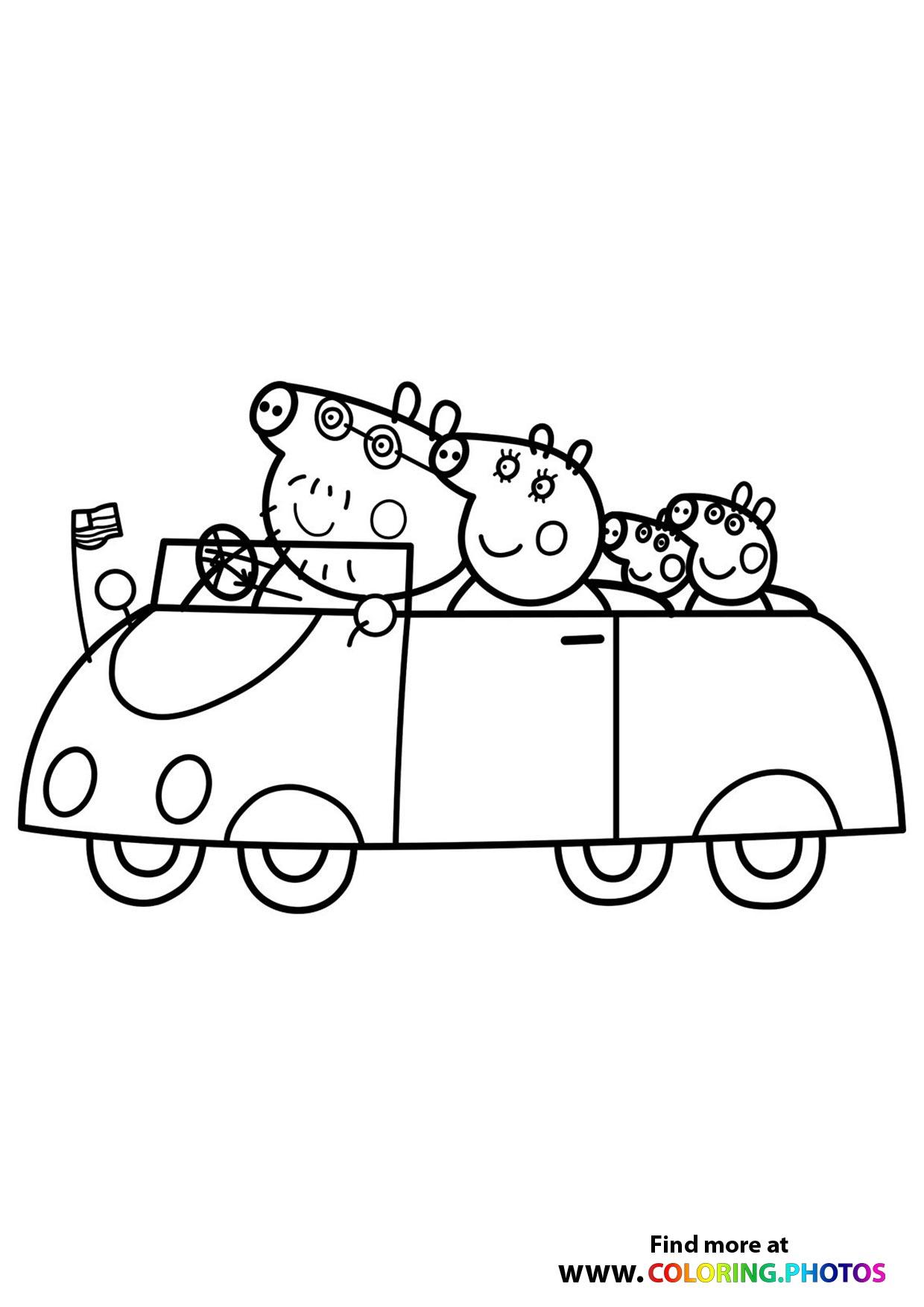 47+ Printable Pig Family Coloring Pages Book Pages