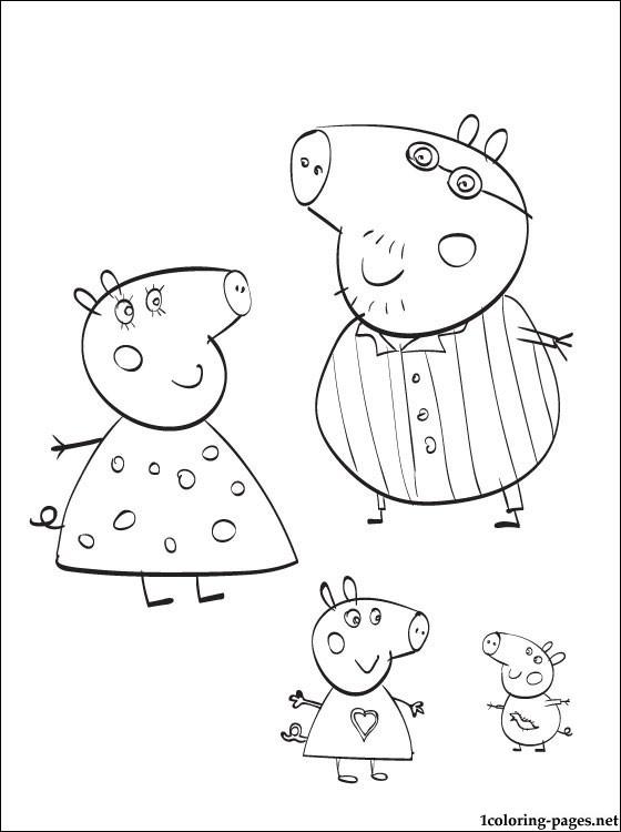 31+ Free Pig Family Coloring Pages Line Art