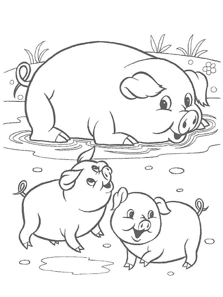 39+ Printable Pig Family Coloring Pages for Kids