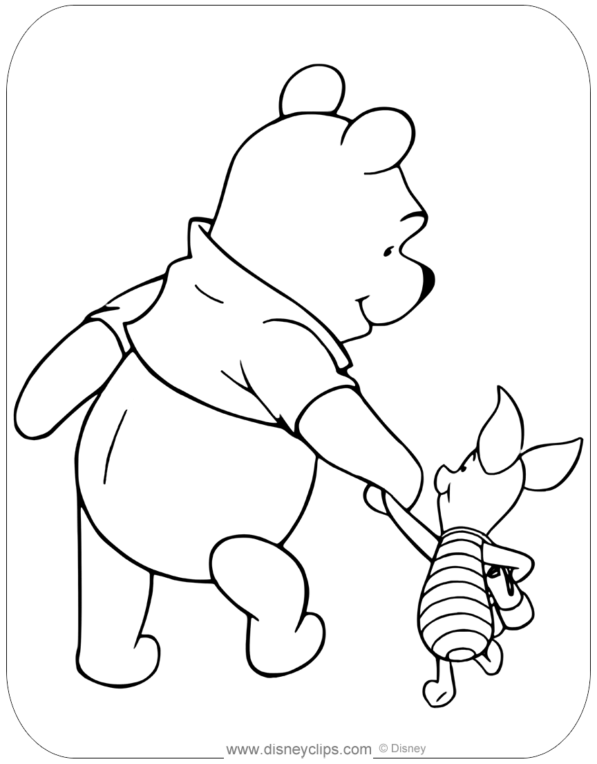 35+ Free Classic Piglet Coloring Pages Sheets Printables