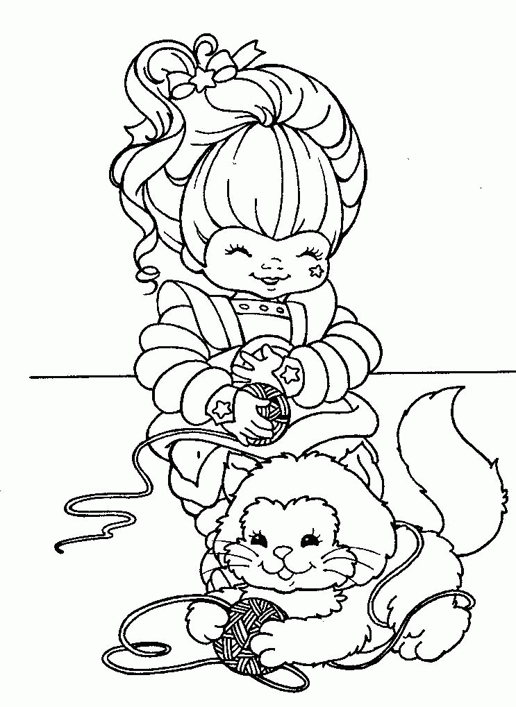 35+ Printable Rainbow Brite Coloring Pages Cartoon Characters Books