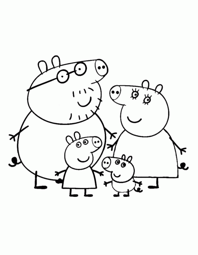 39+ Best of Pig Family Coloring Pages Books