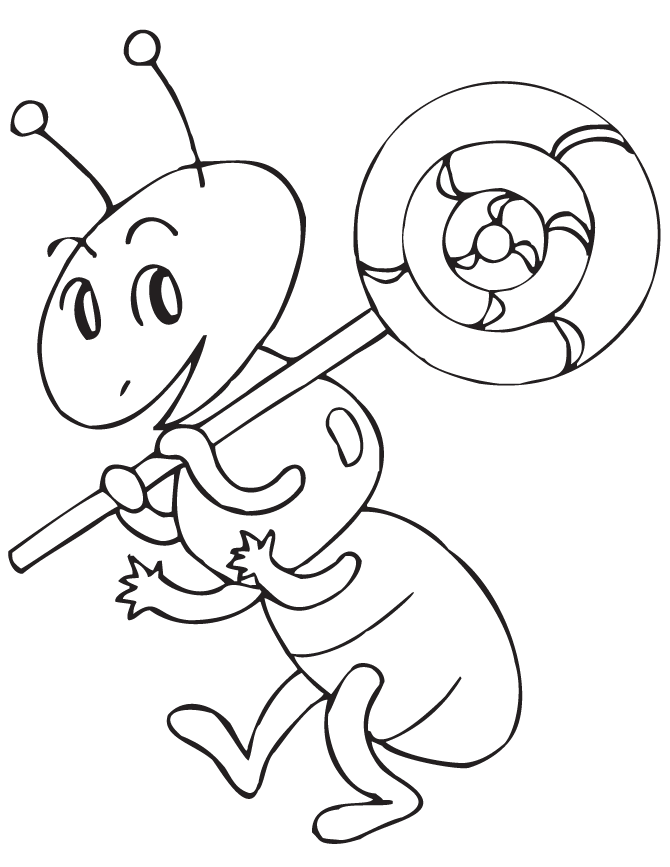 43+ Free Cute Ant Coloring Pages for Adult