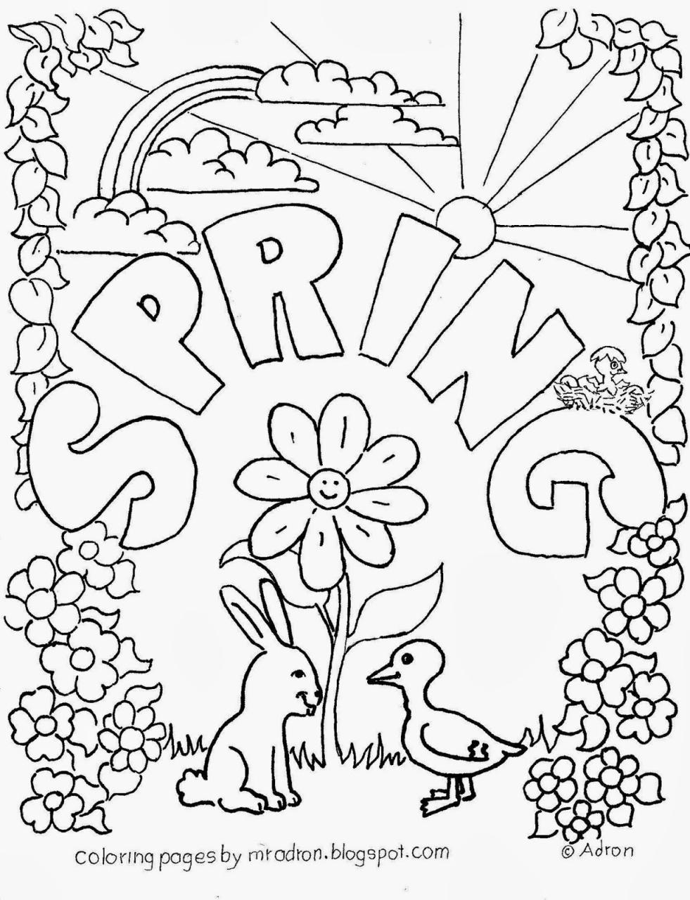 10 Fun Spring Coloring Pages for Seasonal Joy and Creativity