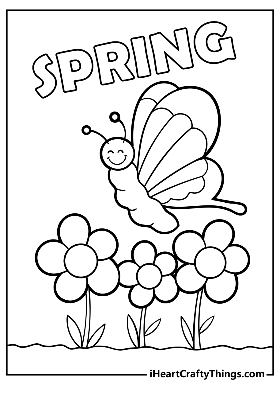 10 Fun Spring Coloring Pages for Seasonal Joy and Creativity