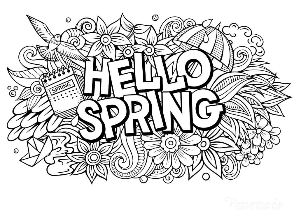 10 Fun Spring Coloring Pages for Seasonal Joy and Creativity